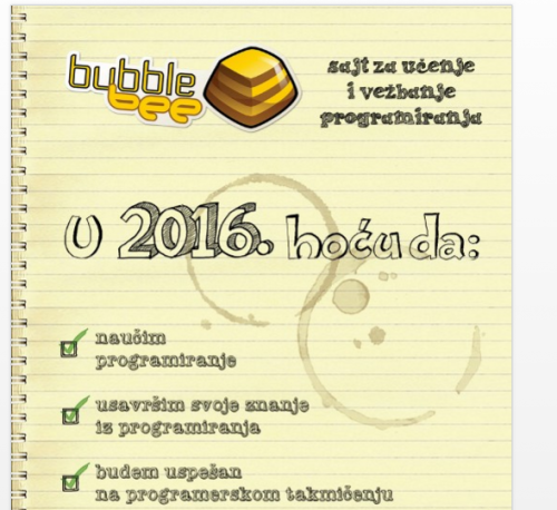 Deo flajera koji su nam momci dali na štandu. Za više informacija, otvorite sajt: bee.bubblecup.org